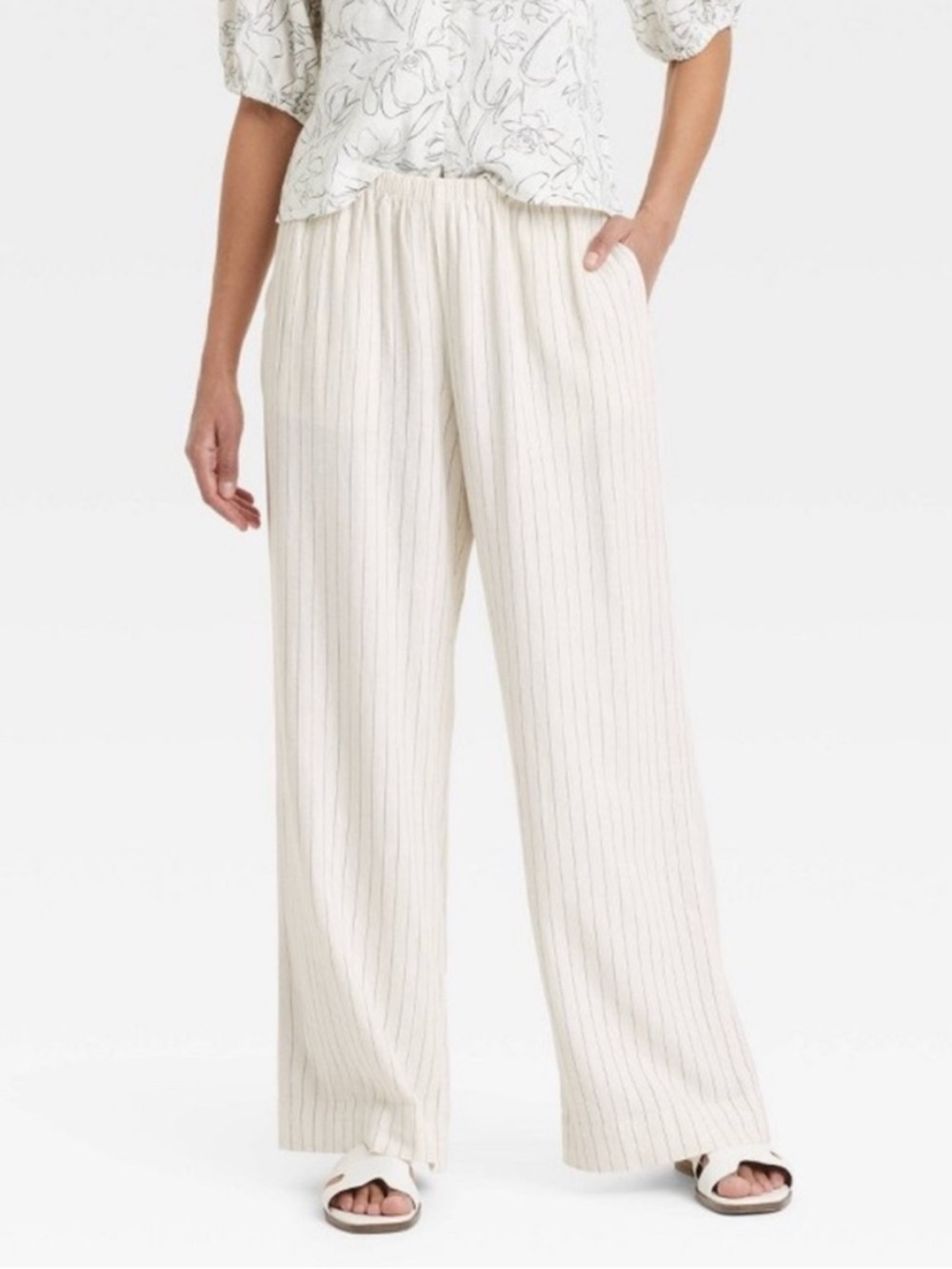 Striped Linen Pants